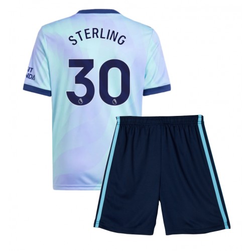 Dětský fotbalový dres Arsenal Raheem Sterling #30 2024-25 Třetí Krátký Rukáv (+ trenýrky)